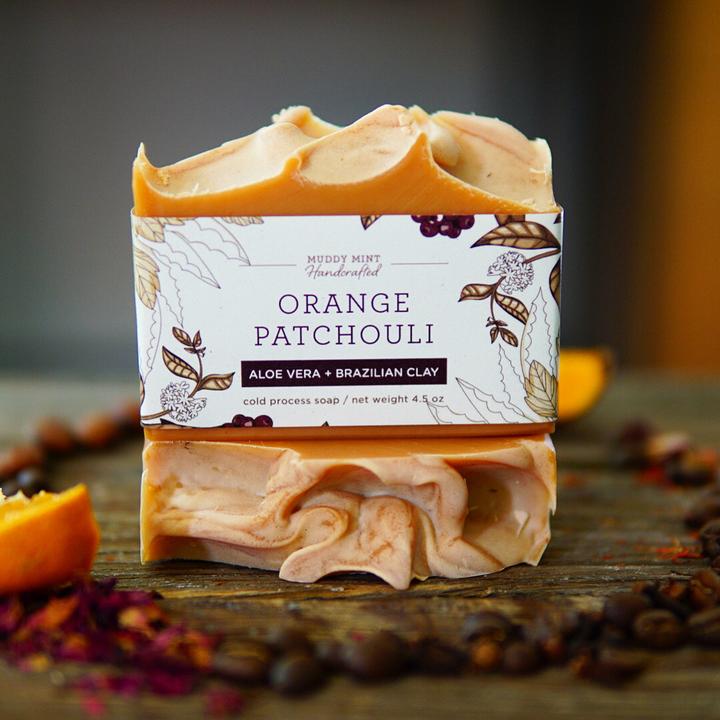 Orange Patchouli Aloe Vera Soap - Making Changes NE